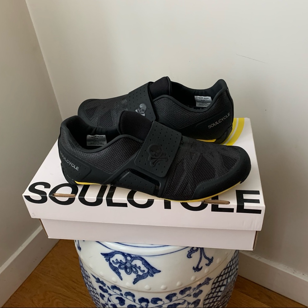 SoulCycle Black and Yellow Athletic Shoes